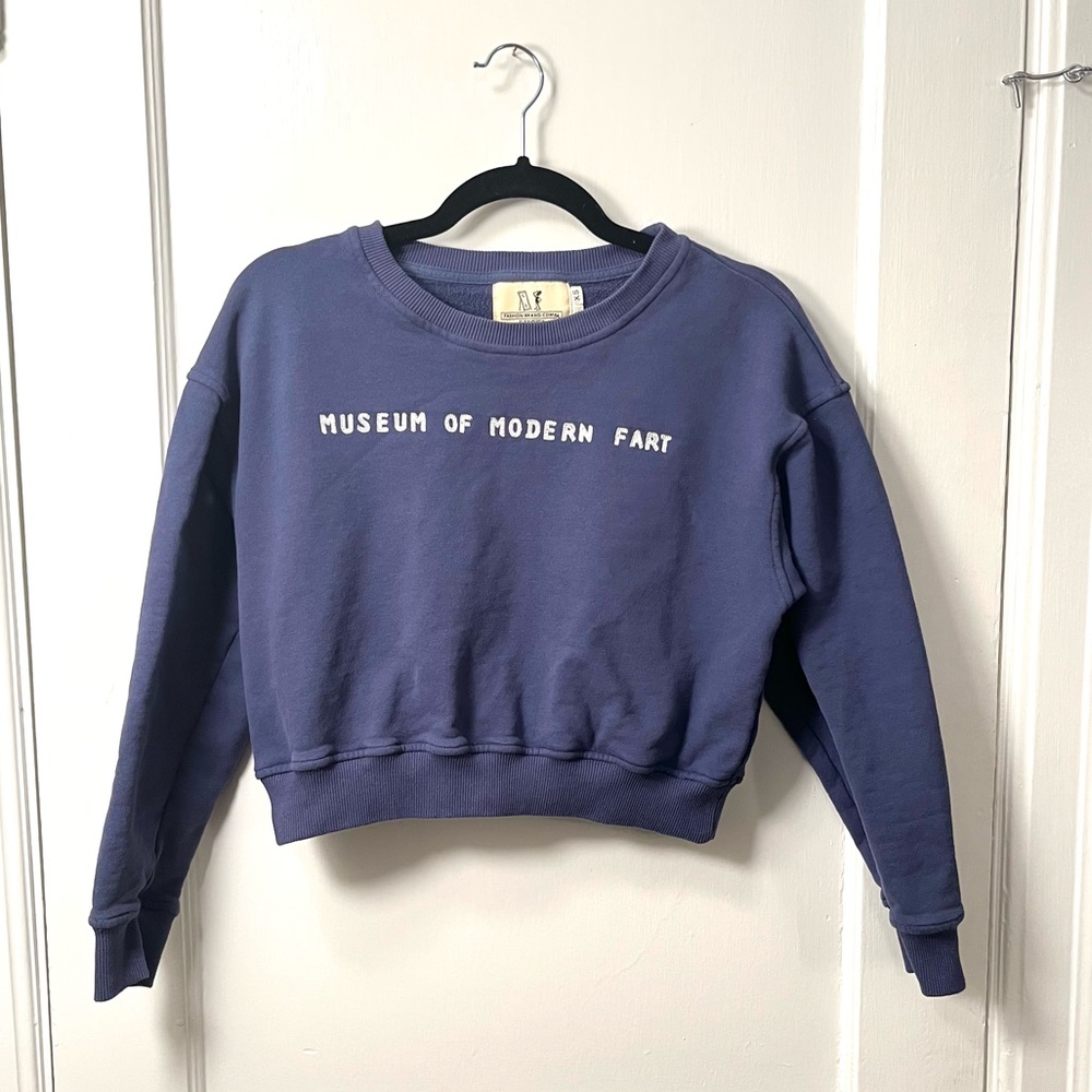 Fashion Brand Company Navy Crew Neck Sweatshirt